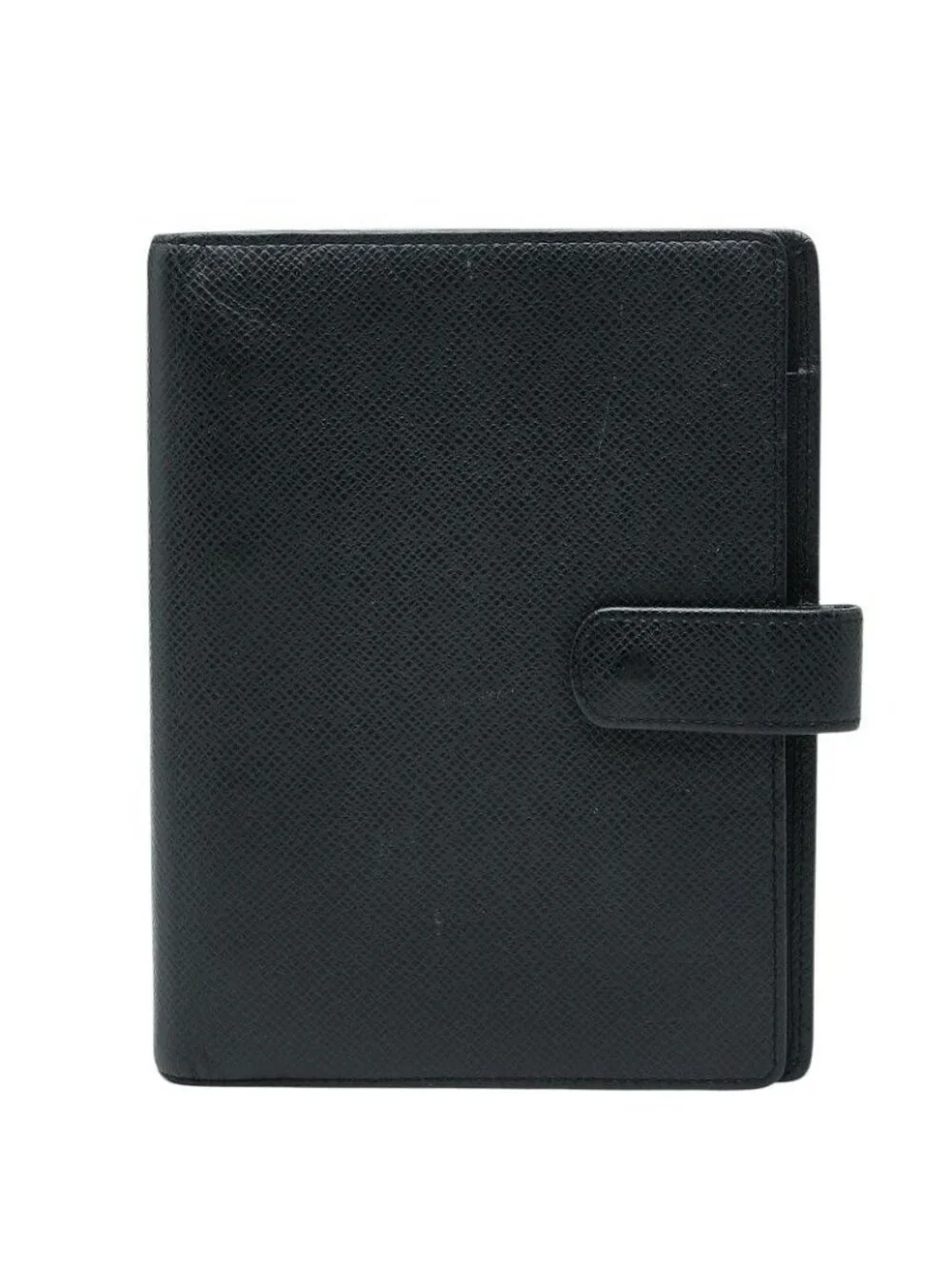 Louis Vuitton Taiga Agenda MM Notebook Cover Black Leather